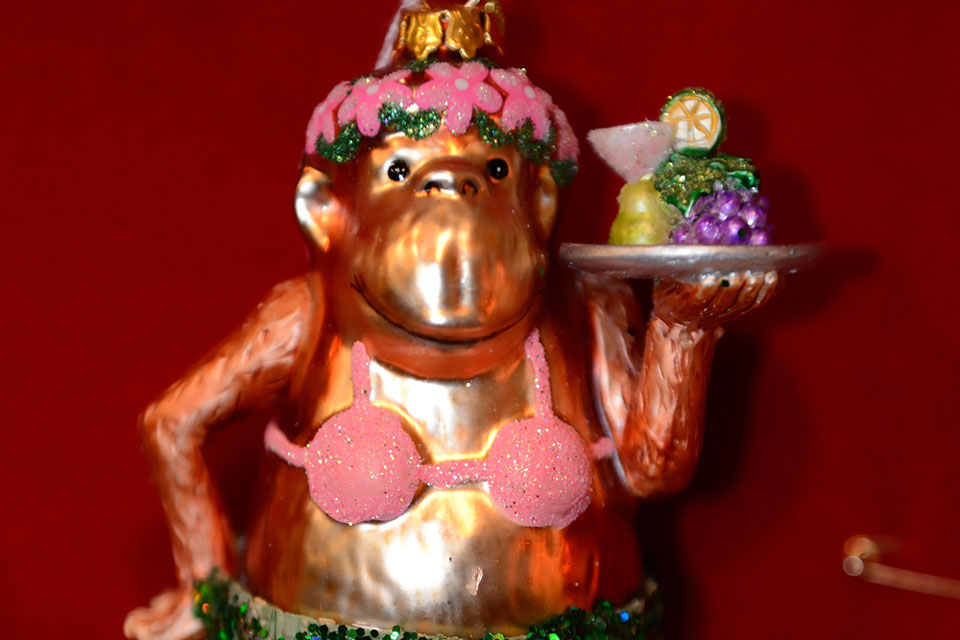 Christbaumkugel Affendame