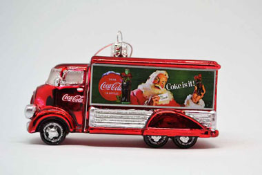 Kitsch und Kunst Weihnachtskugel Coka Cola Truck Kitsch und Kunst Weihnachtskugel Coka Cola Truck