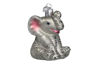 Kitsch und Kunst Weihnachtskugel Elefant