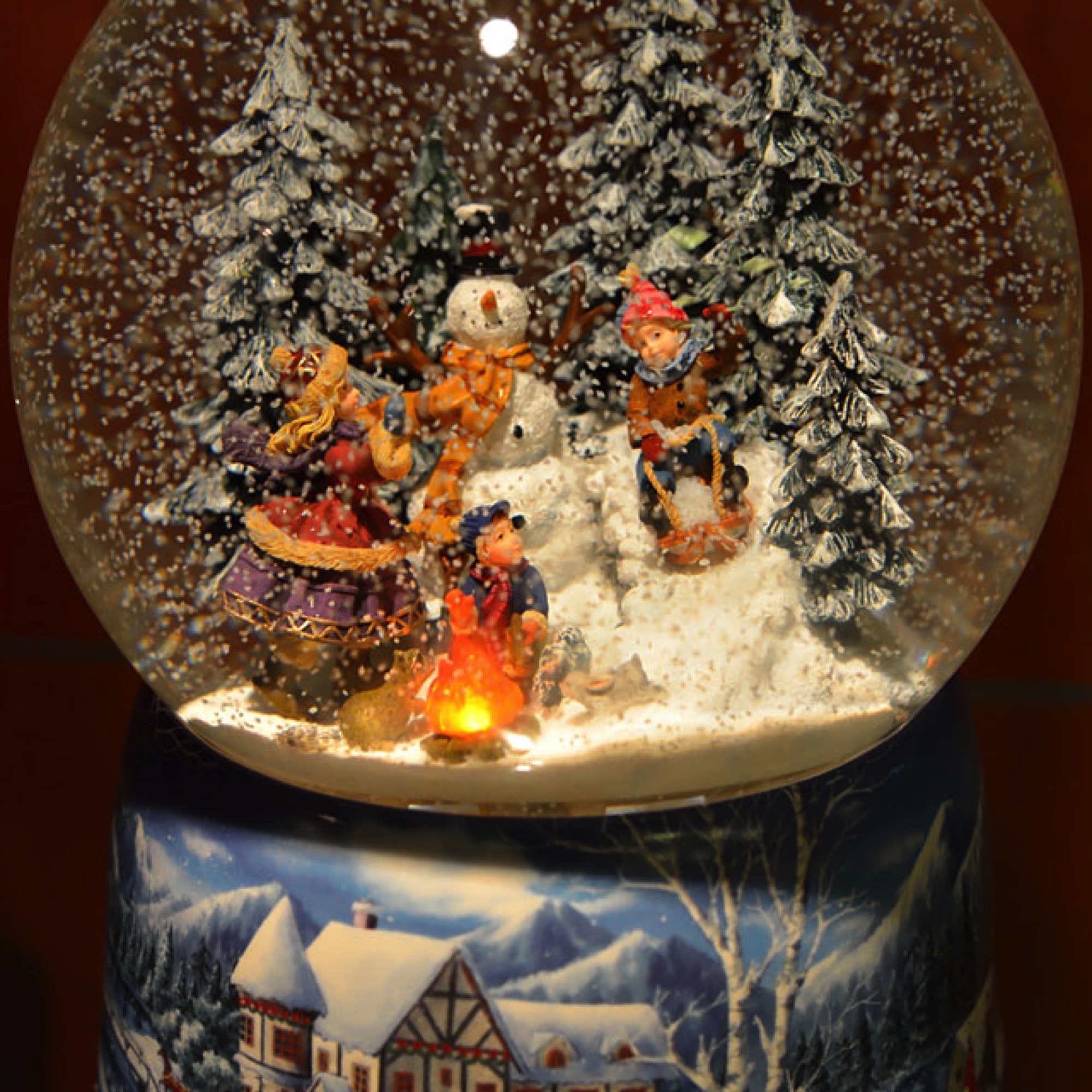 Kitsch und Kunst Spieluhr Winterzeit